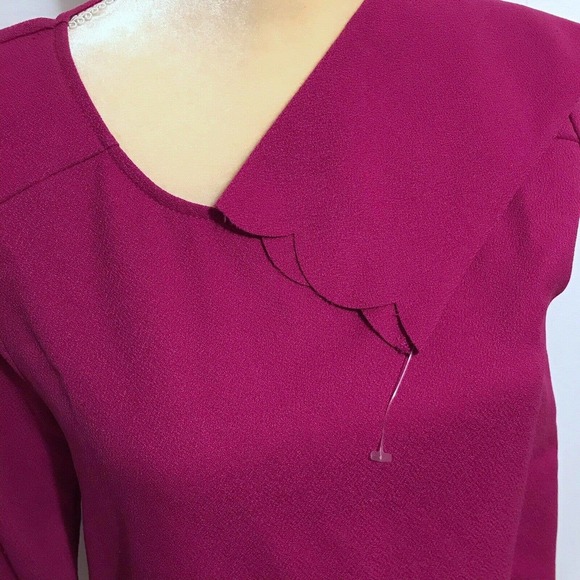 Everly NWOT Fuschia Blouse Women M - Picture 4 of 8